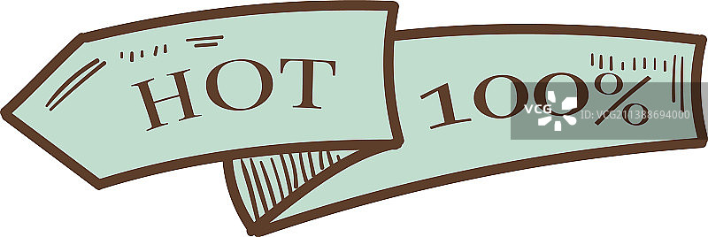 100%高品质箭头形缎带标签图片素材