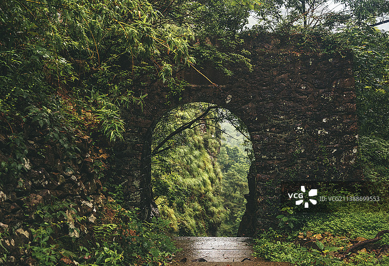 雁荡山·灵峰景区·石拱门图片素材