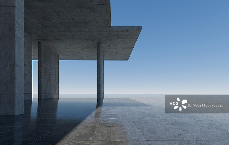 海边混凝土现代建筑图片素材