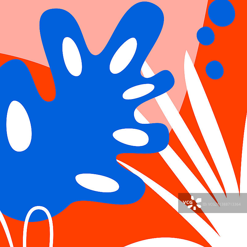 抽象简约现代花卉背景图片素材