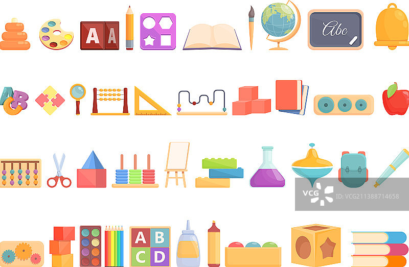 早期教育卡通图标图片素材