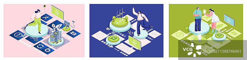 利用绿色科技发电图片素材