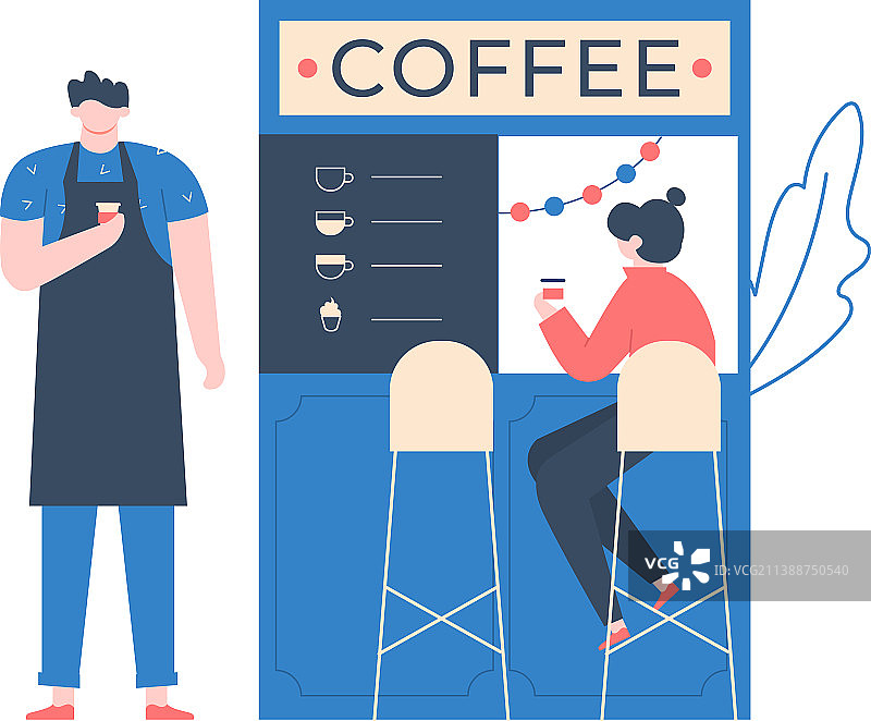 咖啡店或自助餐厅早餐饮品图片素材