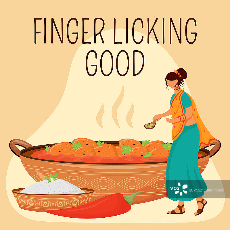 印度美食社交媒体帖子样机图片素材