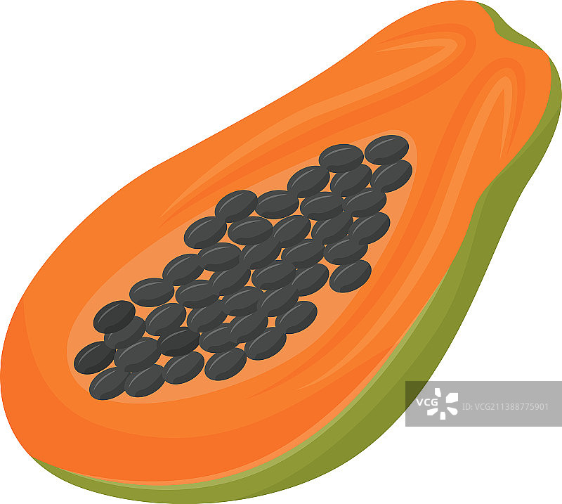 木瓜卡通有机食品甜点图片素材