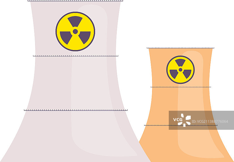 核反应堆卡通工业发电厂图片素材