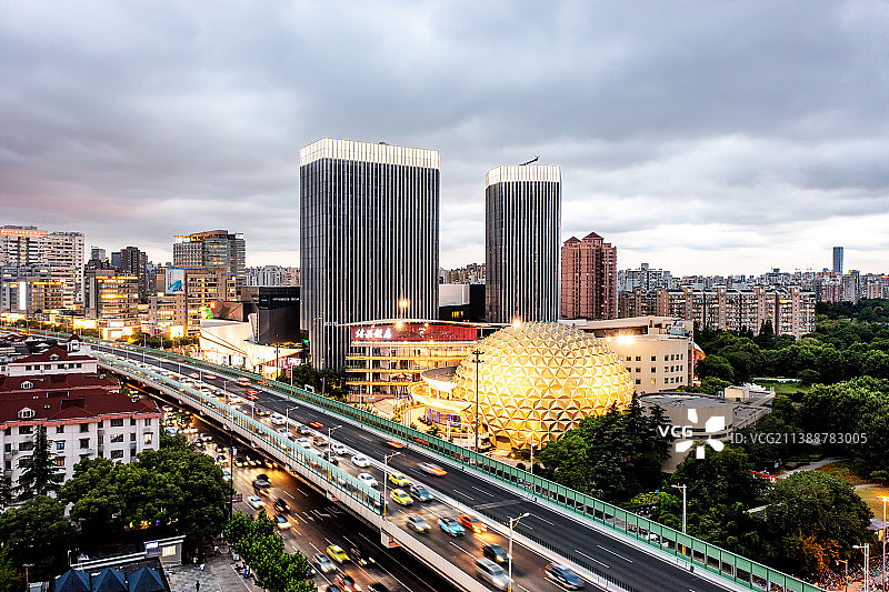 上海马戏城航拍图片素材