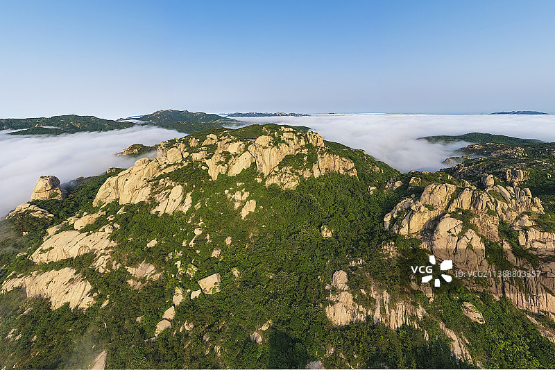 云雾缭绕九仙山图片素材