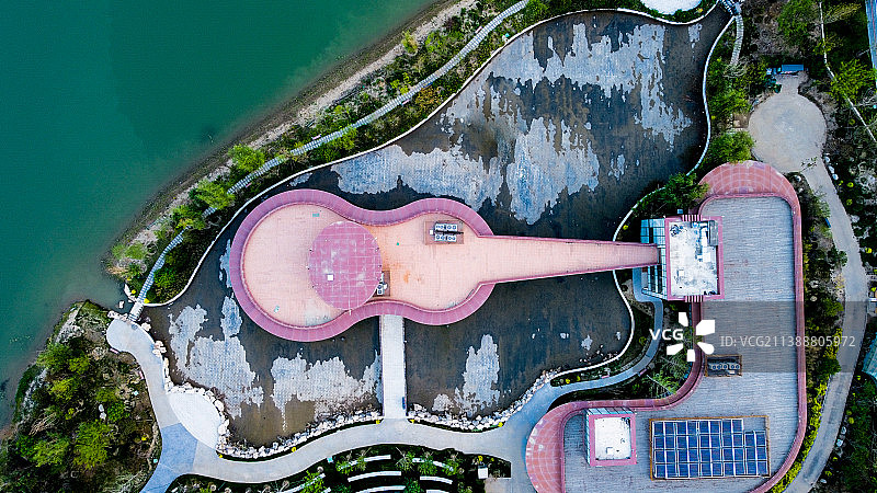 雄安郊野公园衡水园大吉他图片素材