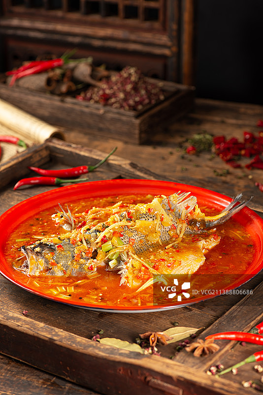 鲜椒跳水鲈鱼图片素材