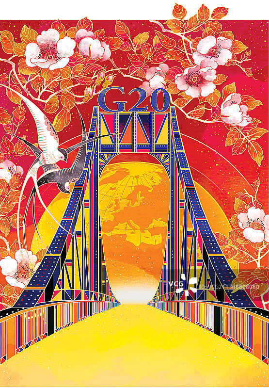 G20-具有包容性和有效性的多边机制已成为全球治理的重要框架。各成员国的利益和目标都得到满足图片素材