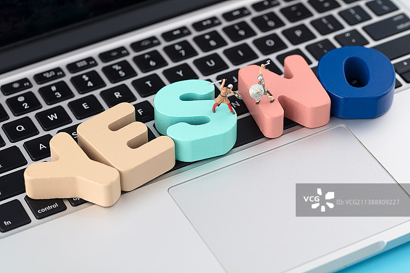 微缩场景网络争论不休键盘侠图片素材