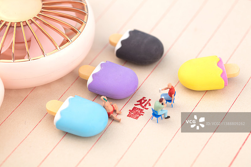 微缩场景24节气处暑图片素材