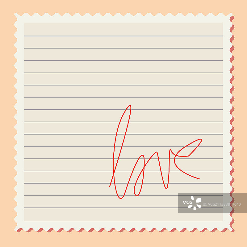 可爱的邮票图片素材