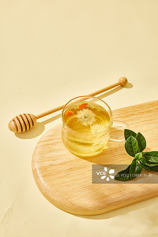 菊花枸杞蜂蜜茶图片素材