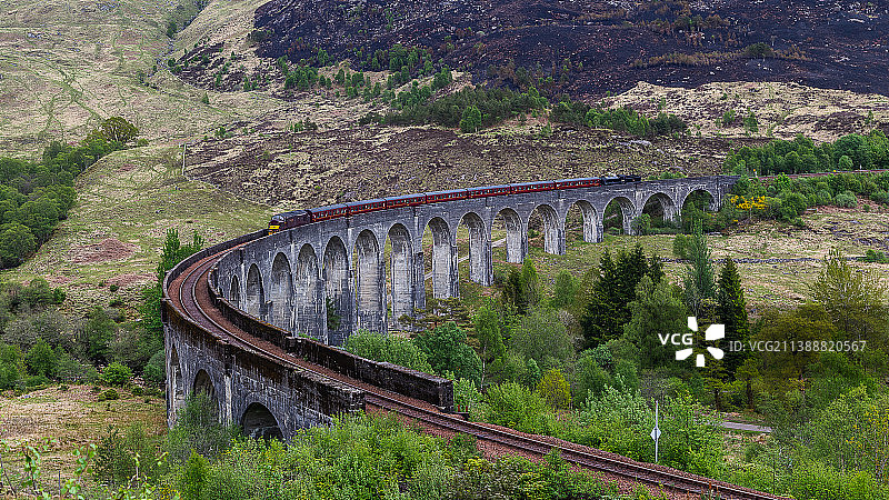 格伦芬南火车桥 Scotland highland图片素材