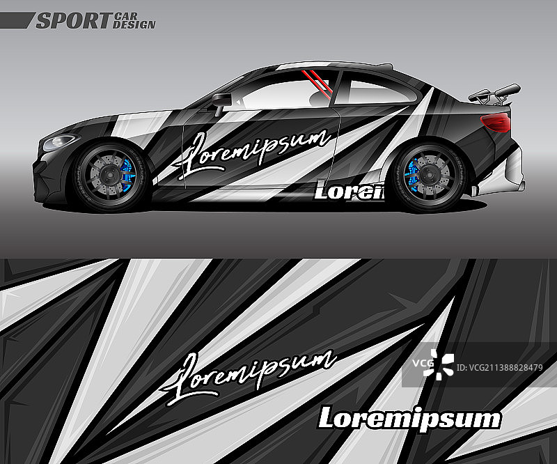 特殊纹理赛车贴膜设计图片素材
