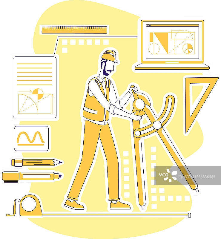 工程经理概念图图片素材