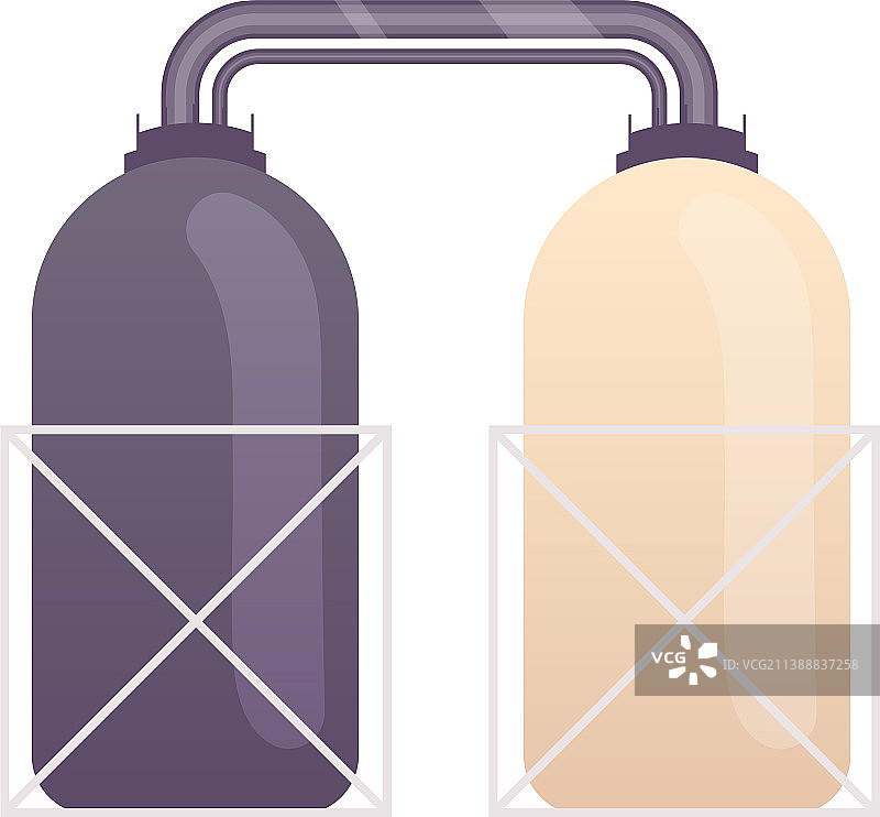 卡通制造工厂的工业储罐图片素材