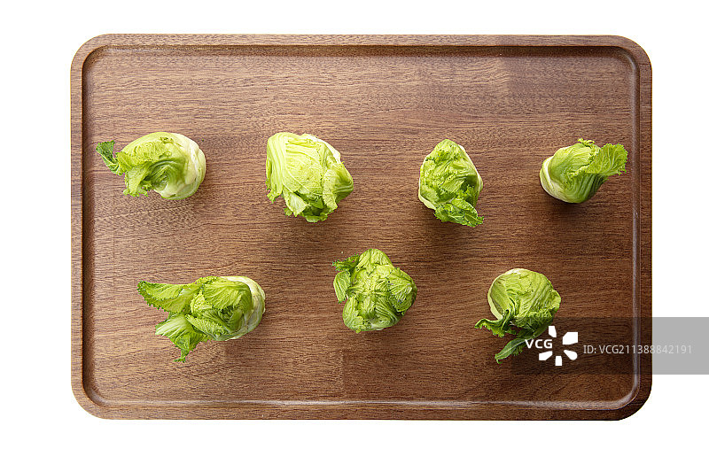 案板上的儿菜静物图片素材