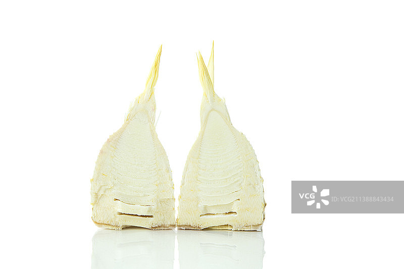 切开的冬笋图片素材