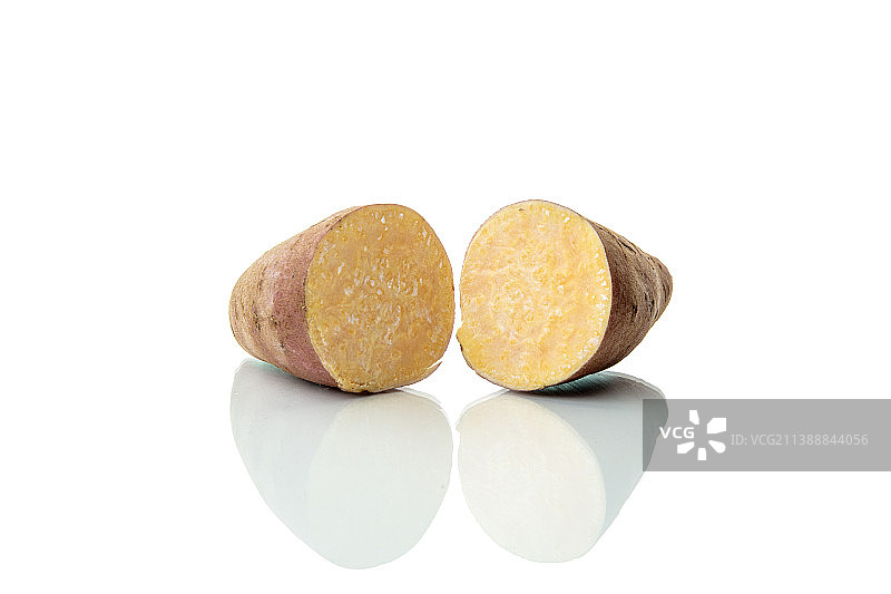 切开的红薯静物图片素材