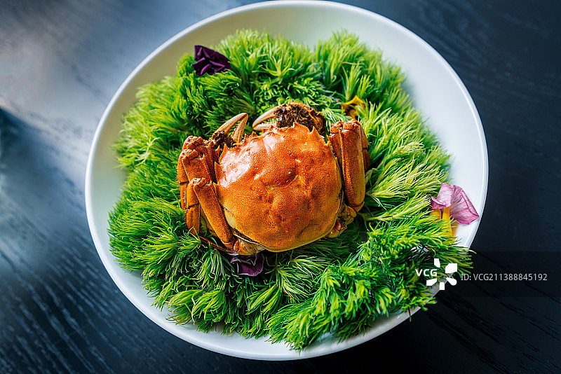 创意中餐 本帮江浙菜 大闸蟹 醉蟹图片素材