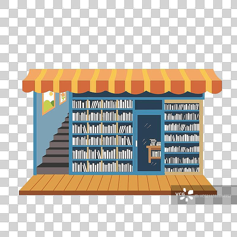 可爱的书店图片素材