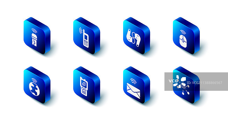 手机样机：无线Wi-Fi耳机图片素材