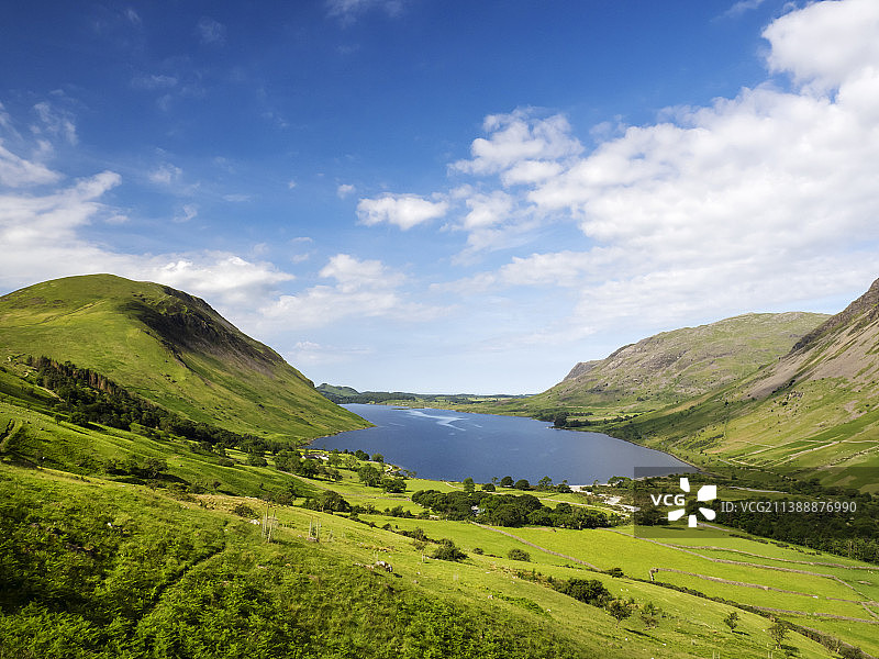 湖区沃斯代尔的林梅尔山风光图片素材