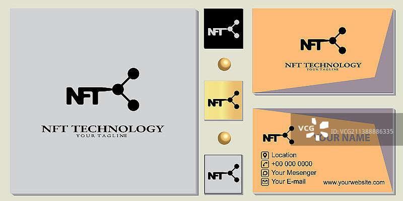 具有典雅商务的NFT高级模板图片素材
