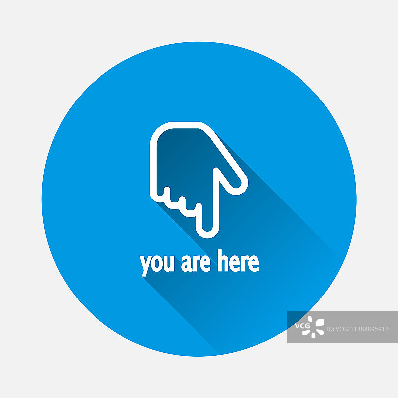 蓝色背景上的位置图标图片素材