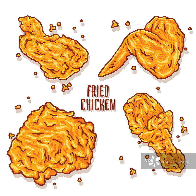 香脆炸鸡图片素材