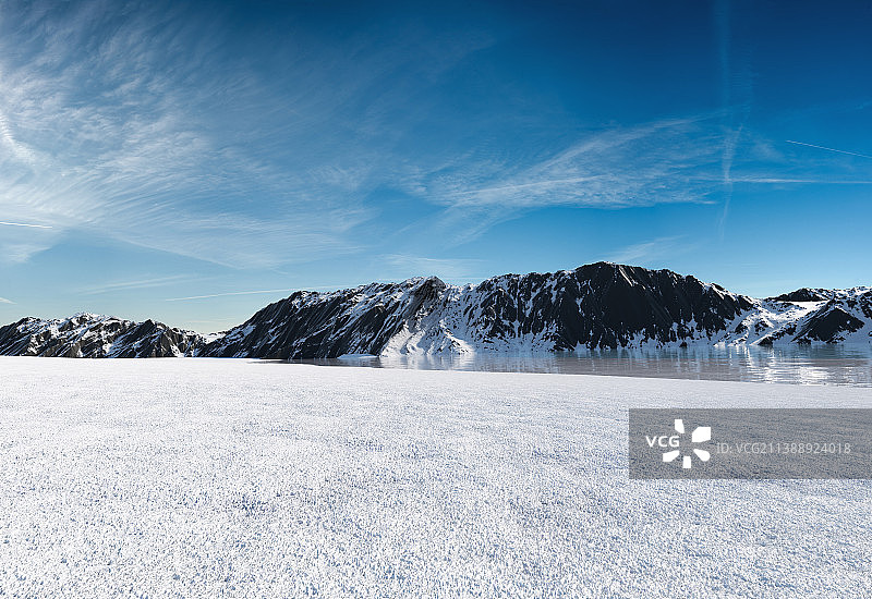 雪地和雪山图片素材