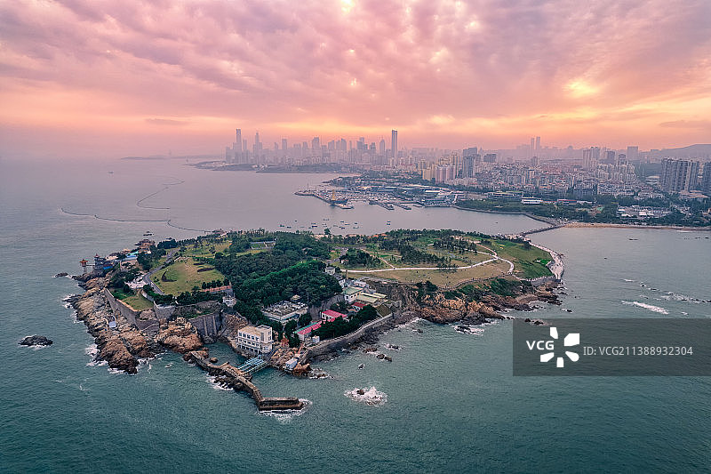 青岛小麦岛图片素材