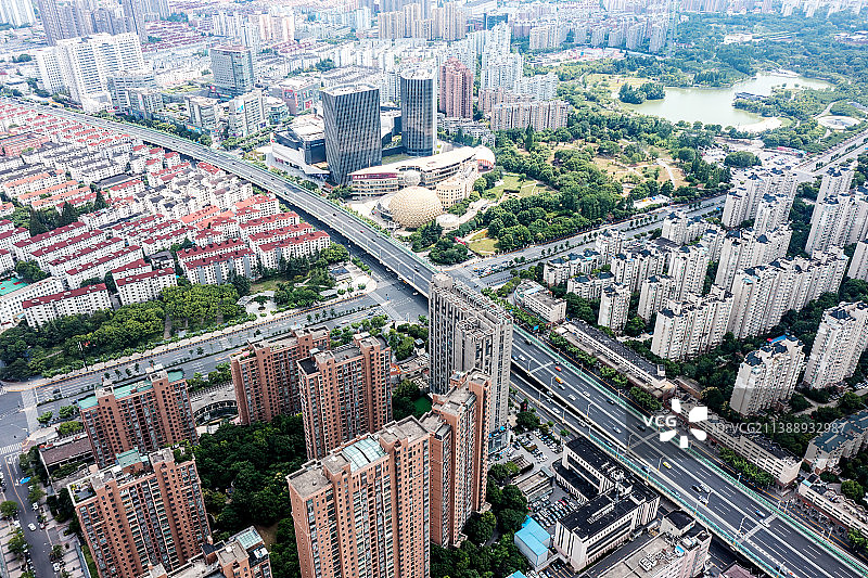 上海马戏城航拍图片素材