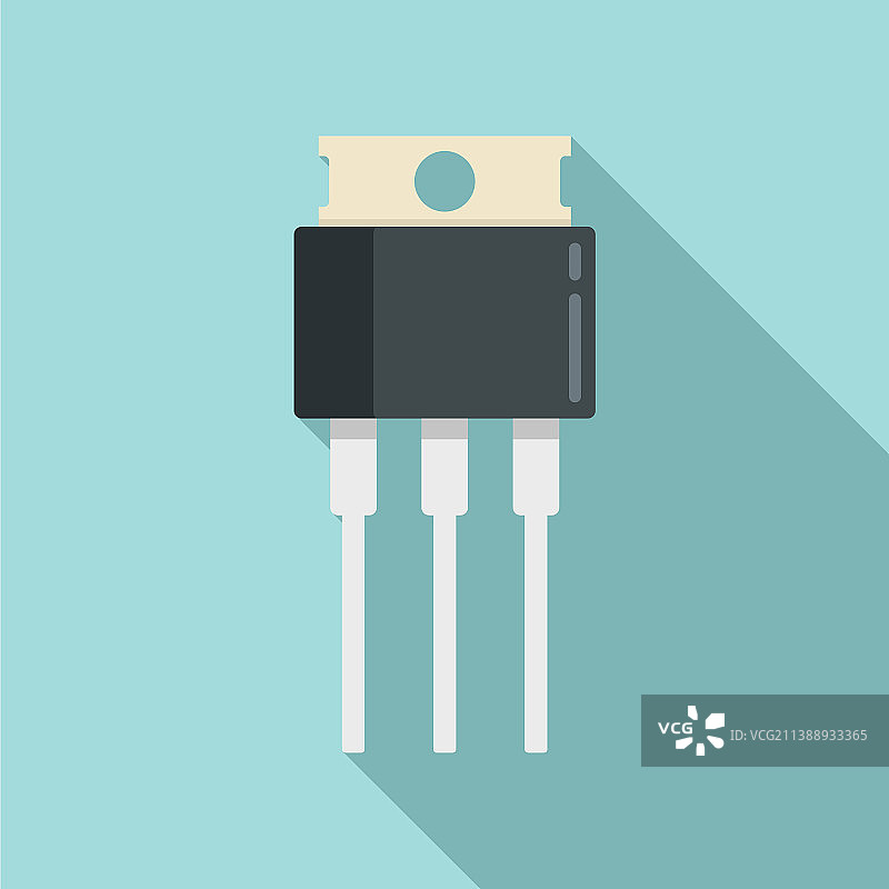 电压二极管扁平图标，电力稳压器图片素材