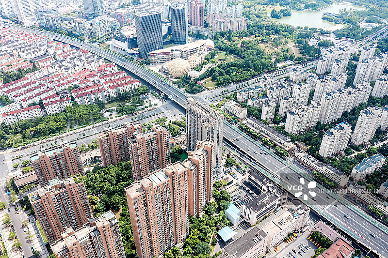 上海马戏城航拍图片素材