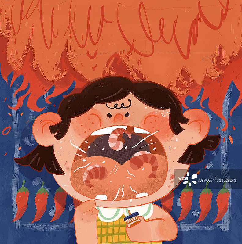 夏日小龙虾火爆火热辣图片素材