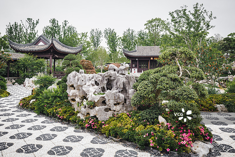 南京园博园的无锡园图片素材