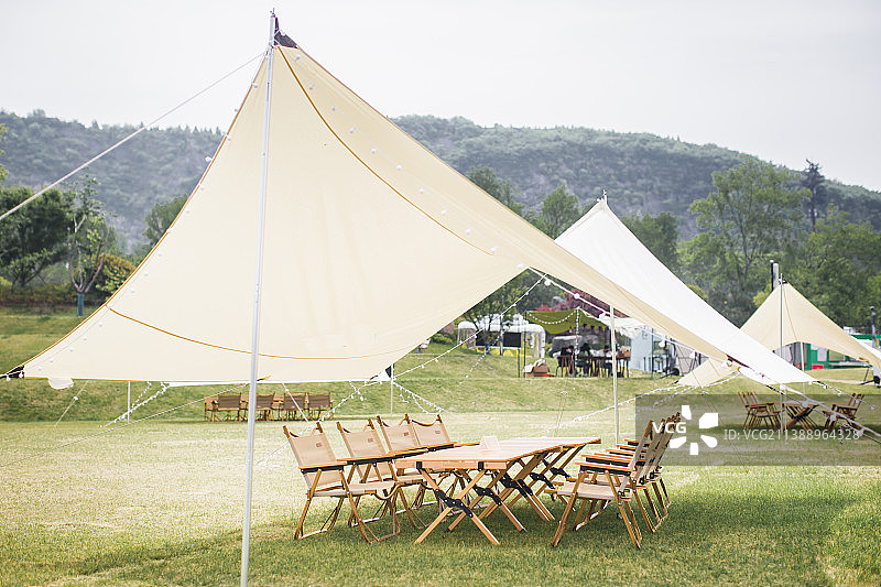 户外野营天幕图片素材