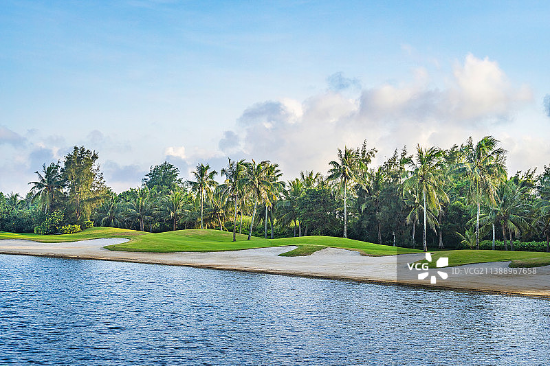 中国海南岛琼海市博鳌亚洲论坛国际会议中心-高尔夫球会图片素材