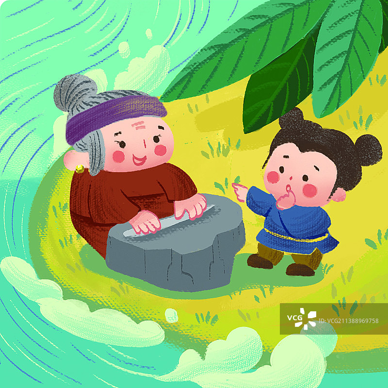 铁杵成针图片素材