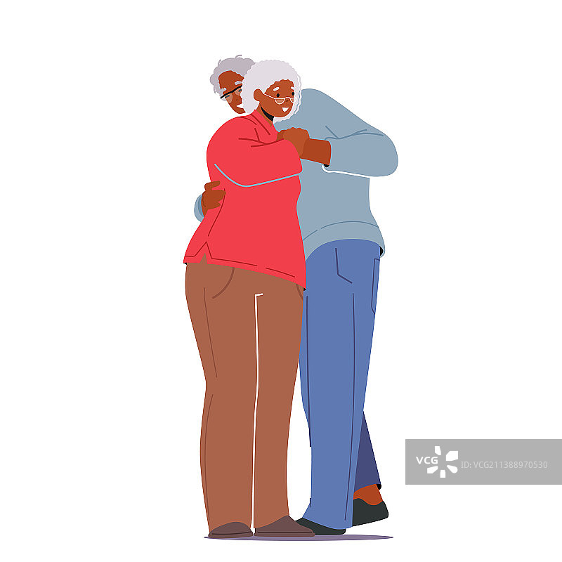 老年人的爱：快乐的老年夫妇图片素材