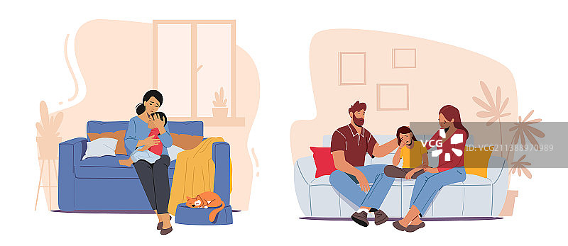 父母支持孩子，父亲和母亲图片素材