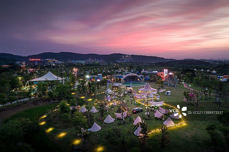 太湖湾露营谷图片素材