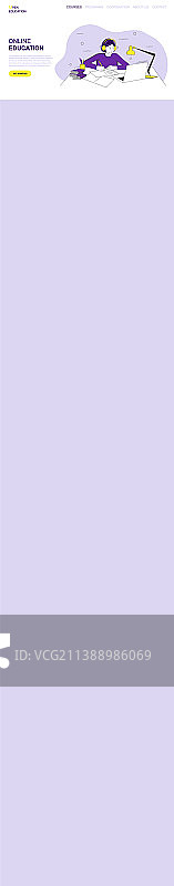 网站培训在线教育布局图片素材