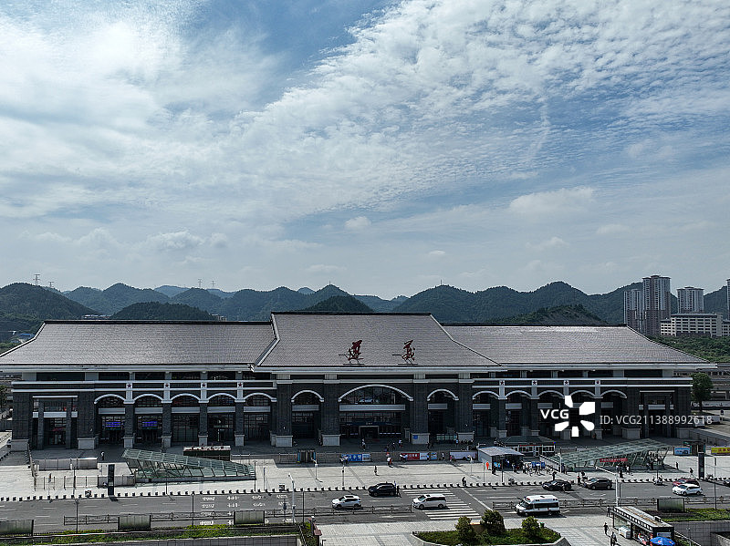 贵州省遵义市，渝贵铁路遵义站图片素材