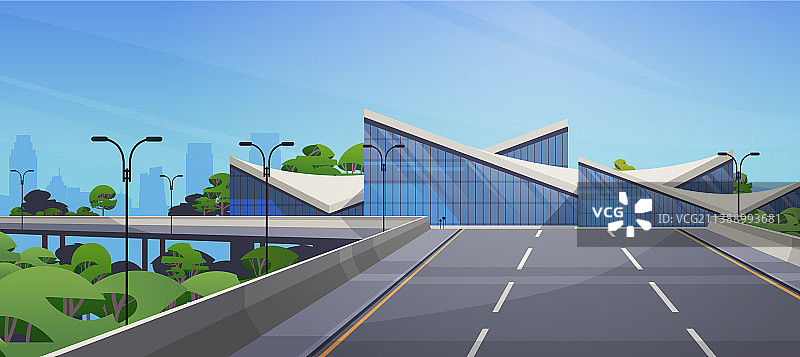 未来城市未来主义不规则形状建筑图片素材