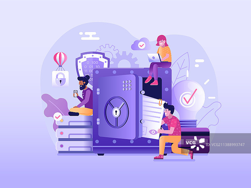 云计算服务和在线数据存储图片素材